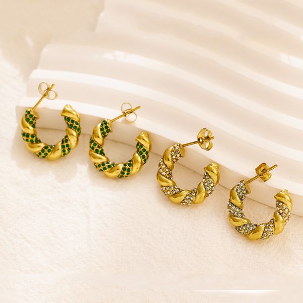 O1CN01V8dy3b25wjPIc4G9e_3529117591-0-cib.jpg Stainless Steel Teardrop Twist Earrings 735568471212