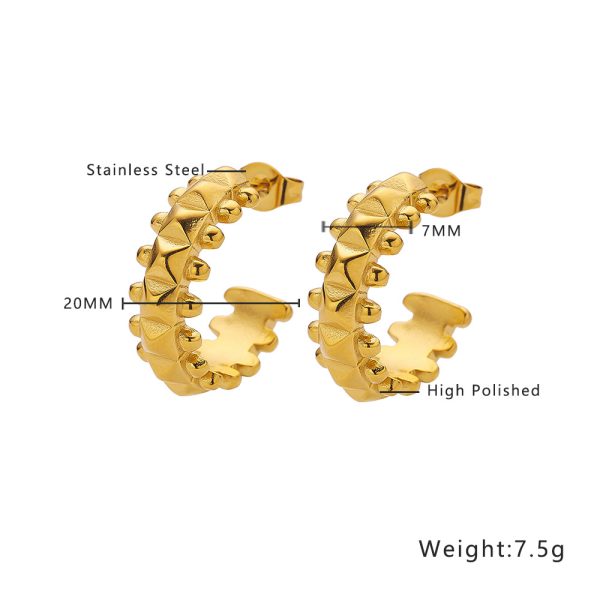 O1CN01V9i8m025wjbrbWGuz_3529117591-0-cib.jpg Stainless Steel Mini Twist Earrings 764636798887