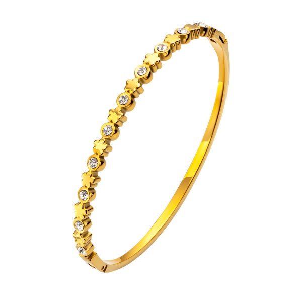 O1CN01VBSJPr25wjcHoRPQD_3529117591-0-cib.jpg Stainless Steel Star Zirconia Bangle 962806955694