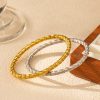 O1CN01VCP7LI25wjfuRwwFP_3529117591-0-cib.jpg Stainless Steel Wheat Pattern Bangle 1049137479465