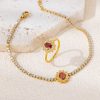 O1CN01VDOMyi25wjfyqjyQO_3529117591-0-cib.jpg Stainless Steel Zirconia Bracelet Set 1053004320509
