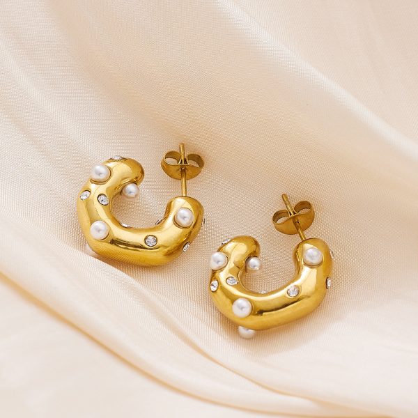 O1CN01VEA4s625wjOoBvdgW_3529117591-0-cib-3.jpg Stainless Steel Rhinestone Crescent Earrings 724369464612