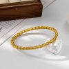 O1CN01VZQUqg25wjfw3d1yB_3529117591-0-cib.jpg Stainless Steel Wheat Pattern Bangle 1049137479465
