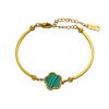 O1CN01VtYGKT25wjd2wfeA6_3529117591-0-cib.jpg Stainless Steel Flower Charm Bracelet 981369026357