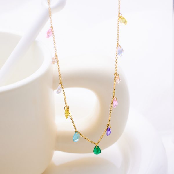 O1CN01VuIewO25wjSPcKodj_3529117591-0-cib.jpg Stainless Steel Zirconia Teardrop Necklace 765031725696