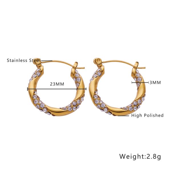 O1CN01W4s2lw25wjO1dai5G_3529117591-0-cib-3.jpg Stainless Steel Rhinestone Crescent Earrings 724369464612