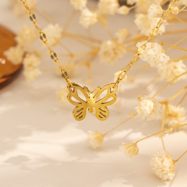O1CN01WBfCuw25wjZakB7le_3529117591-0-cib.jpg Stainless Steel Butterfly Necklace 893616362819