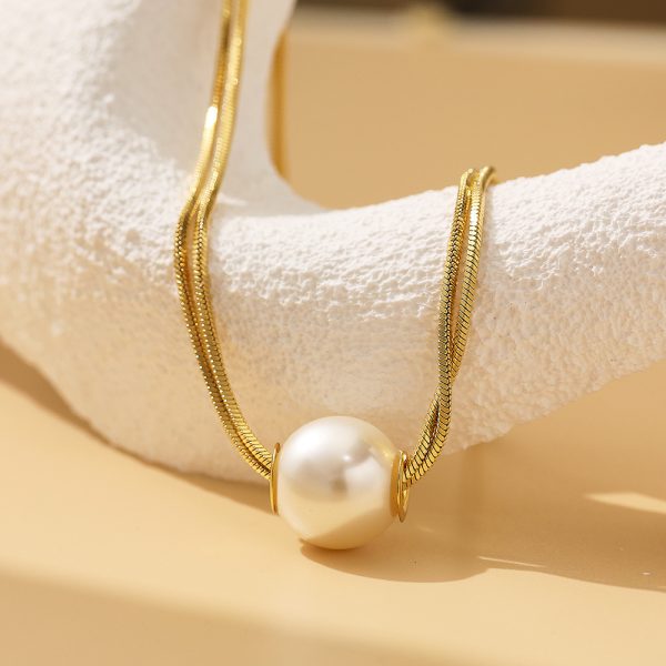 O1CN01WQAqjc25wjUVoqf3G_3529117591-0-cib.jpg Stainless Steel Pearl Necklace 794374624236