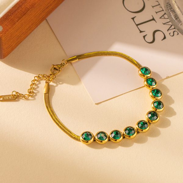 O1CN01WSPaPi25wjbhY4iHk_3529117591-0-cib.jpg Stainless Steel Rhinestone Snake Bracelet 952315869474