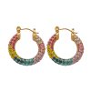 O1CN01X3Qt8p25wjNzZHsFp_3529117591-0-cib.jpg Stainless Steel C Shaped Rhinestone Earrings 724510524953