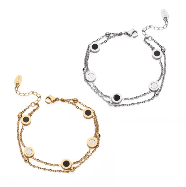 O1CN01Y5h67c25wjDi6KSu5_3529117591-0-cib.jpg Stainless Steel Shell Layered Bracelet 647468391606