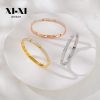 O1CN01YBzS0R25wjbqx1Ag8_3529117591-0-cib.jpg Stainless Steel Rhinestone H Bangle 744085794835