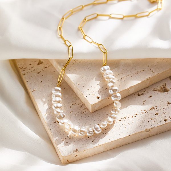 O1CN01YOnQ3225wjUWlTFsz_3529117591-0-cib.jpg Stainless Steel Pearl Necklace 794374624236