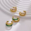 O1CN01YQbGXl25wjSNo0hcy_3529117591-0-cib.jpg Stainless Steel Curved Zirconia Earrings 764653590602