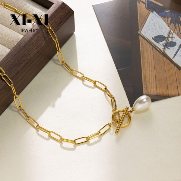 O1CN01Ykzcxk25wjbsjGzZL_3529117591-0-cib.jpg Stainless Steel Pearl Necklace 893399851275
