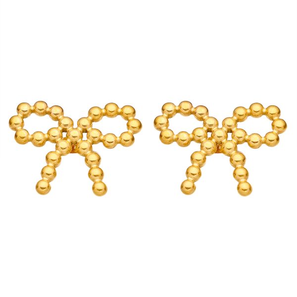 O1CN01YsbzHp25wjY9NeKyd_3529117591-0-cib.jpg Stainless Steel Bow Stud Earrings 857848674393