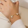 O1CN01Z7abj725wjUiaoskh_3529117591-0-cib.jpg Stainless Steel Butterfly Shell Bracelet 798452945945