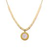O1CN01ZI8Hew25wjVPEma1e_3529117591-0-cib.jpg Stainless Steel Mother of Pearl Roman Numeral Necklace 816323005979