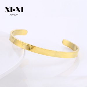 Stainless Steel Smooth Open Bangle 564304403078