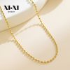Stainless Steel Bead Chain Necklace 752041440911