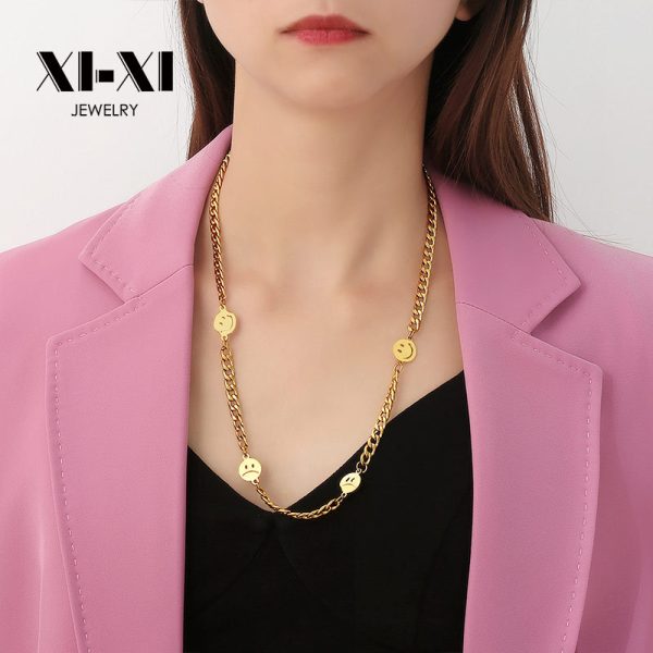 O1CN01ZVskQu25wjblEKoDP_3529117591-0-cib.jpg Stainless Steel Smile Face Necklace 637058298737