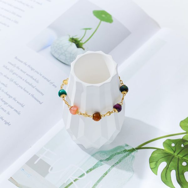 O1CN01ZgS6fh25wjO0INCLm_3529117591-0-cib.jpg Stainless Steel Beaded Tassel Bracelet 725272010669