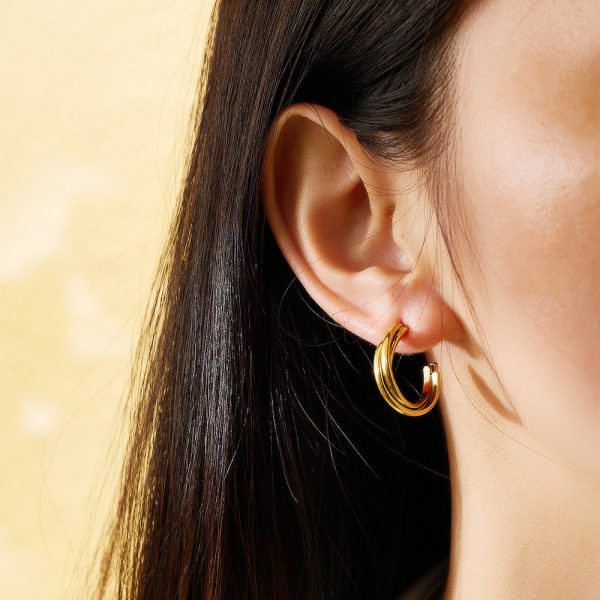 O1CN01ZpDCuh25wjRwPdrld_3529117591-0-cib.jpg Stainless Steel Triple Layer Earrings 761898625006