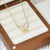 O1CN01ZrAWyz25wjYa3VETl_3529117591-0-cib.jpg Stainless Steel Mother of Pearl Butterfly Necklace 864718303084