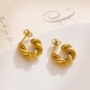 O1CN01aAylDG25wjSouzsov_3529117591-0-cib.jpg Stainless Steel Rope Hoop Earrings 770233270668