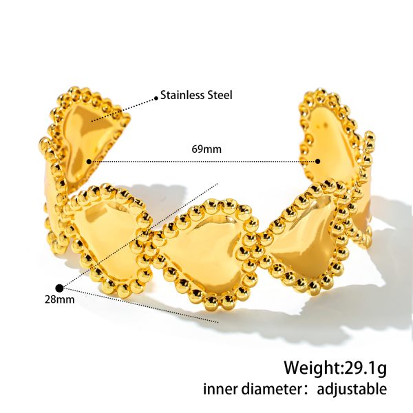 O1CN01aJzu7T25wjfpMLfnX_3529117591-0-cib.jpg Stainless Steel Geometric Cuff Bangle 1049157317335