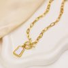 O1CN01aNe2nq25wjVQCGGpq_3529117591-0-cib.jpg Stainless Steel Mother of Pearl Square Pendant Necklace 816497226089