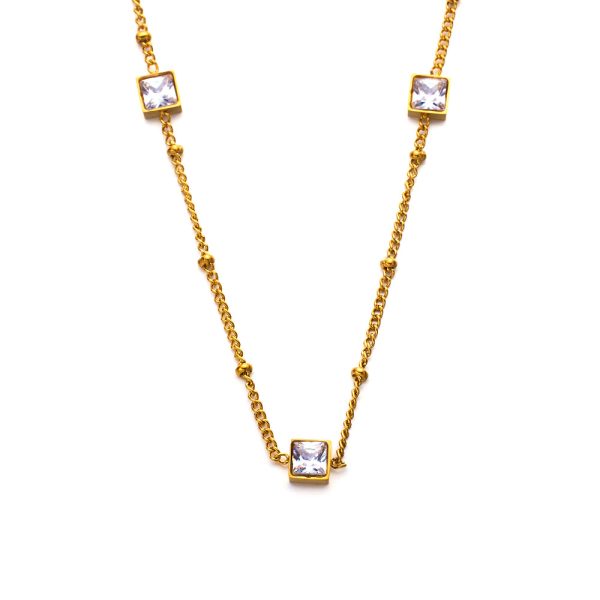O1CN01aUxh9P25wjQk2QM7P_3529117591-0-cib.jpg Stainless Steel Square Zirconia Necklace 747514763647