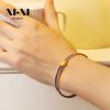O1CN01aYpOML25wjbmi1BUs_3529117591-0-cib.jpg Stainless Steel Bead Clasp Bangle 724475577600