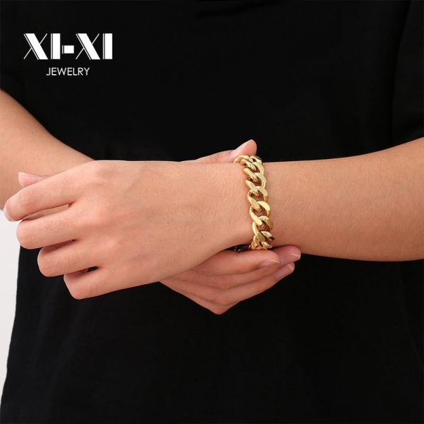 O1CN01apvf0Q25wjblUWLgf_3529117591-0-cib.jpg Stainless Steel Cuban Magnetic Bracelet 653227768748
