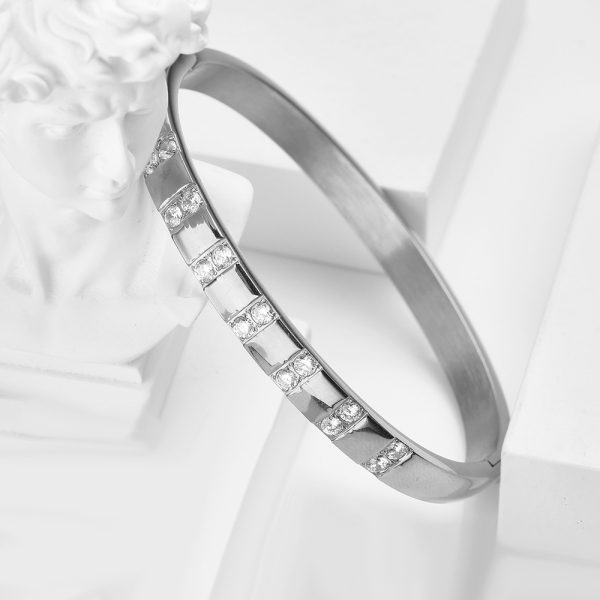O1CN01azTLYj25wjQ7Vyn1v_3529117591-0-cib.jpg Stainless Steel Zirconia Bangle 742191047941