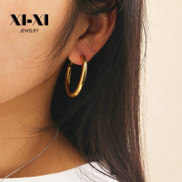 O1CN01b3C7aw25wjbfJtytp_3529117591-0-cib.jpg Stainless Steel Thin Hoop Earrings 775720246253