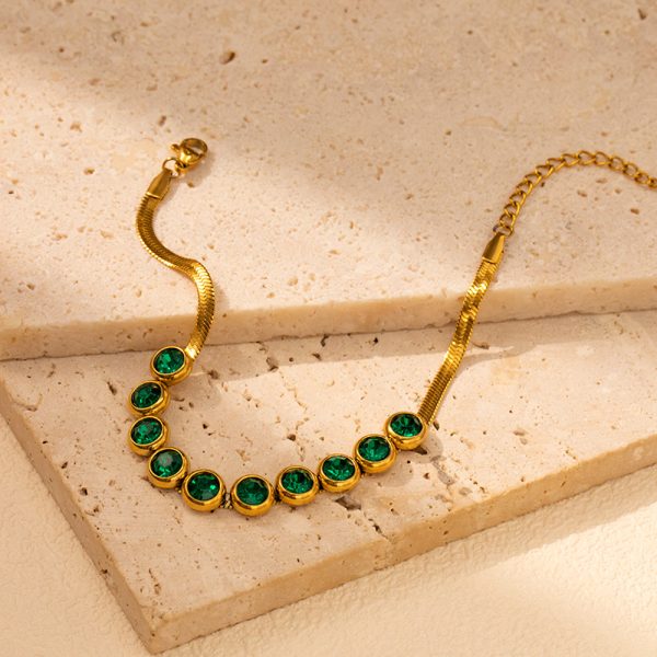 O1CN01bHwJNq25wjban59RP_3529117591-0-cib.jpg Stainless Steel Rhinestone Snake Bracelet 952315869474