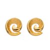Stainless Steel Spiral Stud Earrings 893550984134