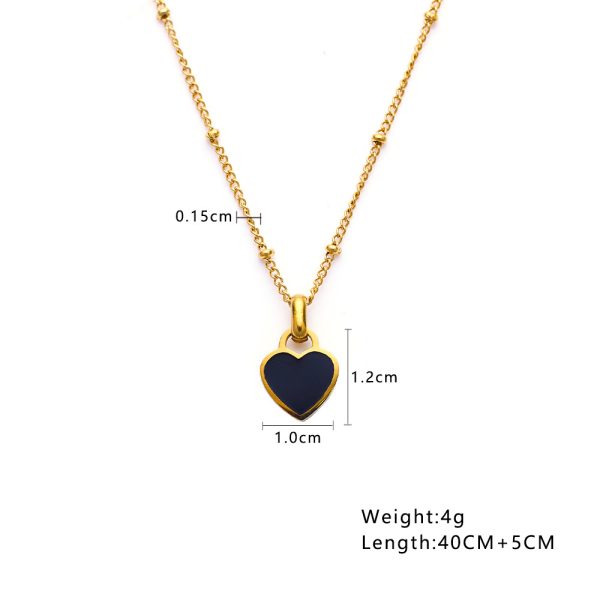 O1CN01c5Zcx225wjRUXiLd6_3529117591-0-cib.jpg Stainless Steel Enamel Heart Necklace 755219394918