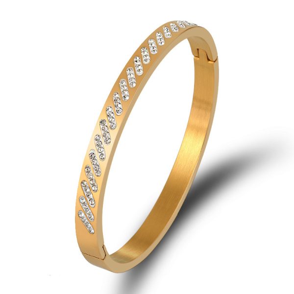 Stainless Steel Pave Bangle 920427128678