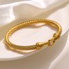 O1CN01czGP4M25wjRmjHvuI_3529117591-0-cib.jpg Stainless Steel Twist Knot Bangle 758292566471