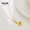 O1CN01d0nNyJ25wjbmiL7qa_3529117591-0-cib.jpg Stainless Steel Round Evil Eye Necklace 747564313777