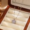 O1CN01dLvYY225wjVUp0KNj_3529117591-0-cib.jpg Stainless Steel Rhinestone Roman Numeral Necklace 816507962238