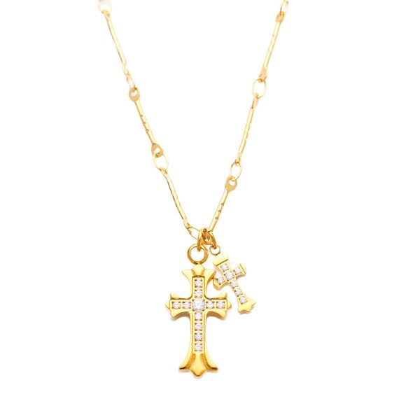 O1CN01dPEZbG1QMBkAiF2xA_6000000001961-0-cib.jpg Stainless Steel Zirconia Cross Necklace 928485522441