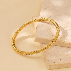 Stainless Steel Bamboo Bangle 1051748220957