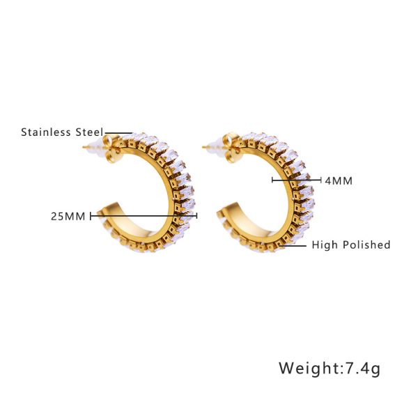 O1CN01dWxdY925wjSOZvGjA_3529117591-0-cib.jpg Stainless Steel Curved Zirconia Earrings 764653590602