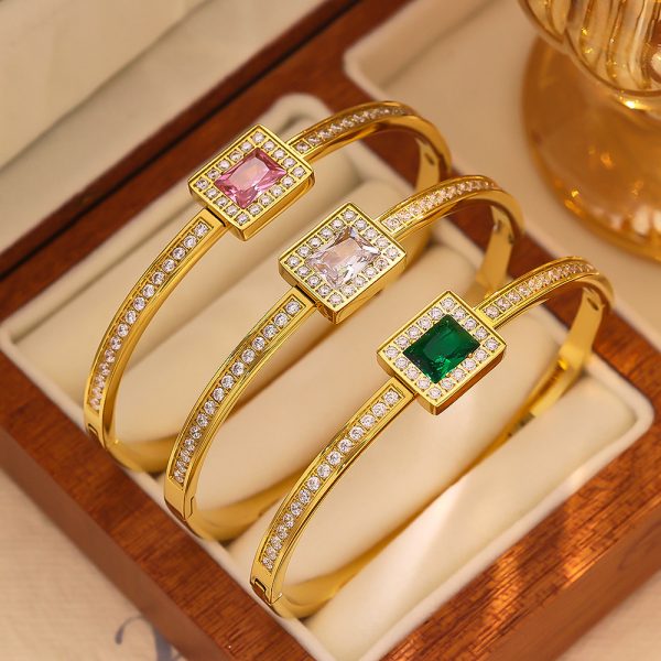 O1CN01doGCX225wjS4xyVYQ_3529117591-0-cib.jpg Stainless Steel Zirconia Bangle 761645318478