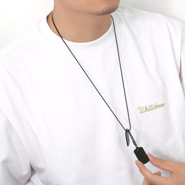 O1CN01dvvpMP25wjEDY9vDT_3529117591-0-cib.jpg Stainless Steel Double Layer Dog Tag Necklace 650828530403