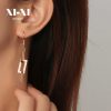 Stainless Steel Bar Drop Earrings 650572859443