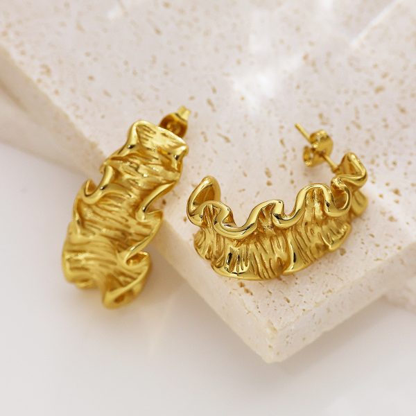 O1CN01e1vunP25wjUpJbr8G_3529117591-0-cib.jpg Stainless Steel Wrinkled Hoop Earrings 804167656934